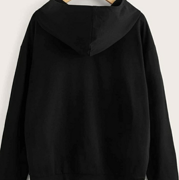 Nwot Medium SUNDAY sweatshirt with hoodie black - Picture 2 of 4